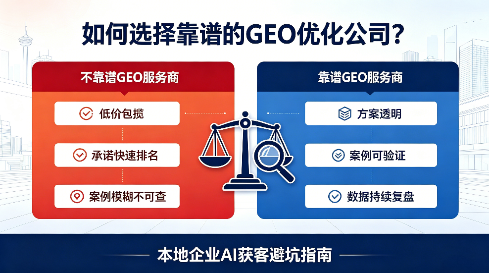 项城如何选择靠谱的GEO优化公司？本地企业AI获客避坑指南